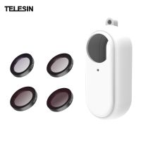 ☼ TELESIN Camera Filter Kit with 4pcs Filters(CPL ND8 ND16 ND32) Soft Silicone Protective Cover for Insta360 GO2 Camera