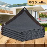 แรเงา 90% สีเทา Sun Shading สุทธิสวน Sunshade Sail กลางแจ้ง Camping Sunshade ผ้าสระว่ายน้ำรั้วตาข่าย-lihaiyan4