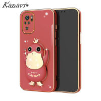 Kanavi เคสโทรศัพท์ที่สามารถเข้าถึงได้,เคสโทรศัพท์รูปเป็ด Xiaomi Redmi โน๊ต10S Note 10 Pro Note 10 Pro Note 10 Pro Note 11S Note 11S Note 11 Pro 5G เคสโทรศัพท์ตัวชุบโลหะหรูหราแฟชั่นใหม่สวยใส่เป็ดถอดออกได้