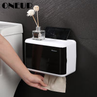 ONEUP Portable Toilet Paper Holder With Garbage Bag Organizer Waterproof Storage Box Wall Mount Tissue Box Bathroom Accessories