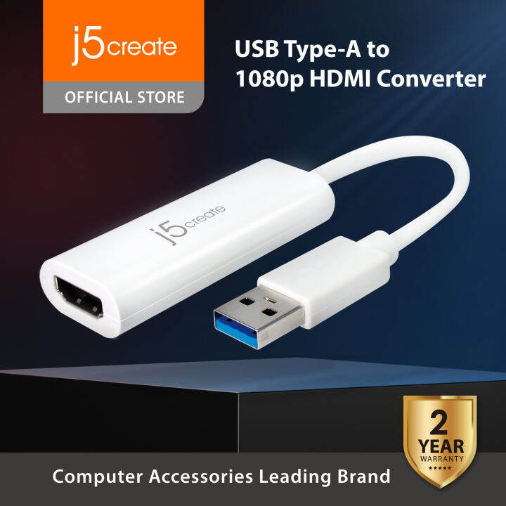[Official Exclusive] j5create JUA254 Penugar USB ke 1080p HDMI / USB to