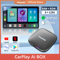 Heylinkit Carplay Ai Box Android 12.0ไร้สาย Android Auto Netflix Spotify QCM662 8-Core 8GB + 128GB สำหรับรถยนต์พร้อมเล่นรถยนต์ OEM