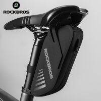 ✇ ROCKBROS Bike Saddle Bag Waterproof 0.6L Cycling Seat Pouch Outdoor Bicycle Pannier Rear Tool Bag MTB Top Tube Bike Accessories