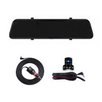 12Inch Car DVR StreamMedia Rearview Mirror Recorder Dash Cam Dual Lens Dashcam Mirror 1080P Video Ips Touch Screen