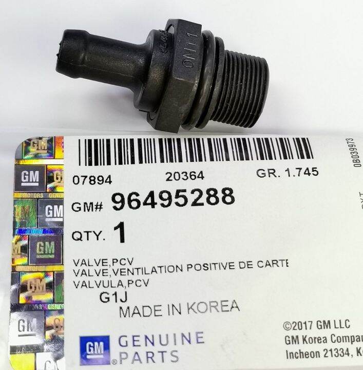 GM PCV Valve for Chevrolet Optra 1.6L / Chevrolet Aveo 1.4L PN