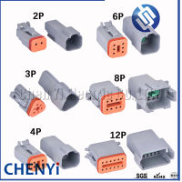 Deutsch ตัวเชื่อมต่อ DT ซีรี่ส์ DT06-2S DT04-2P DT06-3S DT04-3P DT06-4S DT04-4P DT06-6S DT04-6P DT06-12S DT04-8P DT06-8S DT04-12P ปลั๊กตัวเมียตัวผู้พร้อมขั้ว