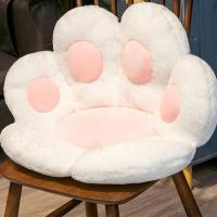 Cute Cat Paw Back Pillows Plush Chair Cushion Animal Child Seat Cushion Sofa Mat