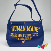 2021 HUMAN MADE Waist Packs Men Women High Quality Slogan Text Logo Print HUMAN MADE Bags Casual Canvas Bag