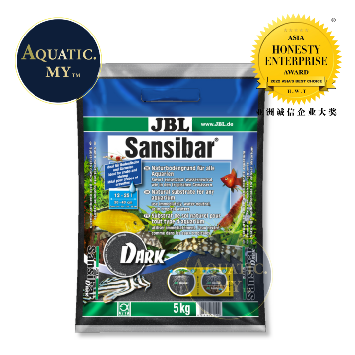JBL Sansibar DARK/BLACK Natural Sand (5KG) Aquarium Sand For Freshwater
