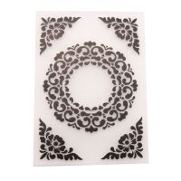 Plastic Embossing Folder Template DIY Scrapbook Photo Album Card Making Decoration Crafts Round Flower