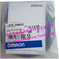 Qizaotia สวิตช์ E2E-X8MD2 Omron ใหม่และดั้งเดิมเซ็นเซอร์อุปนัย12-24VDC 2เมตร