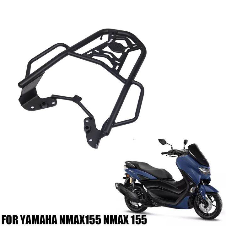 สำหรับ-yamaha-nmax155-nmax-155-อุปกรณ์เสริมรถจักรยานยนต์การปรับเปลี่ยนอลูมิเนียมอัลลอยด์-trunk-ด้านหลังชั้นวางหางทองกล่องกระเป๋าเดินทาง-rack