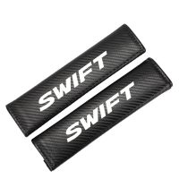 2PCS For Suzuki Swift Auto Seat Belt Covers Carbon Fiber Universal Car Belt Shoulder Pad Interior Protective Cover Accessories