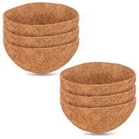 14 Inch Planter Liners for Planters,Natural Coco Coir Basket Coco Replacement Liners for Hanging Basket Planters Flowers