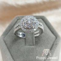 แหวนเพชรแท้ ทองแท้ รุ่น Diamond Shield Ring