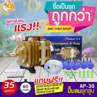 ปั๊มลมลูกสูบ RESUN AP-30 ปั๊มออกซิเจน ปั๊มลม พร้อมอุปกรณ์ชุดสายยาง (Size L)