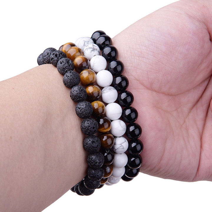 beaded-bracelet-8mm-natural-stone-beads-mens-gorgeous-semi-precious-black-onyx-lava-tiger-eye-healing-for-women-men-jewelry