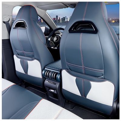 For BYD Atto 3 Yuan Plus 2022 2023 Car PU Leather Anti Kick Mat Pad Car Anti-kick Protector Mats Seat Back Protector Accessories