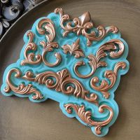 Relief Silicone Epoxy Resin Plaster Mould cake mold fondant molds cake decorating tools DIY resin molds earring molds