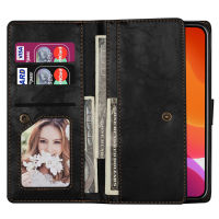Mobile phone case with magnetic suction belt wallet for 13 13promax 13mini 13pro