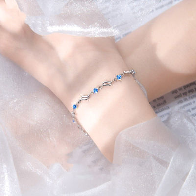 925 Diamond Bangle Jewelry Gift Bracelet Womens Silver