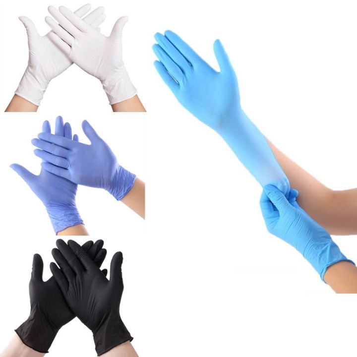 sarung-tangan-karet-nitril-bebas-lateks-40-buah-sarung-tangan-laboratorium-kerja-menebal-perawatan-hewan-peliharaan-melukis-dapur-elastisitas-tinggi-sekali-pakai