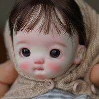 ตุ๊กตา Bjd Sd 1/6 Q หัวโตขนาดเล็กของเด็กผู้หญิงพื้นเมืองทำจากเรซินข้อต่อตุ๊กตาแต่งหน้าเคลื่อนย้ายได้จุดที่น่ารัก