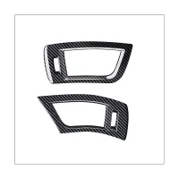 Car Air Conditioner Outlet Frame AC Vent Cover Trim for Toyota Alphard 2015-2020 RHD Accessories ,ABS Carbon Fiber