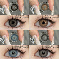 【ส่งไวจากไทย ?】?PATTAYA series คอนแทคเลนส์ ขนาดมินิ 14.2 mm คิตตี้ คาวาอิ Brown/Gray/Black 2 ชิ้น+ฟรีกล่อง