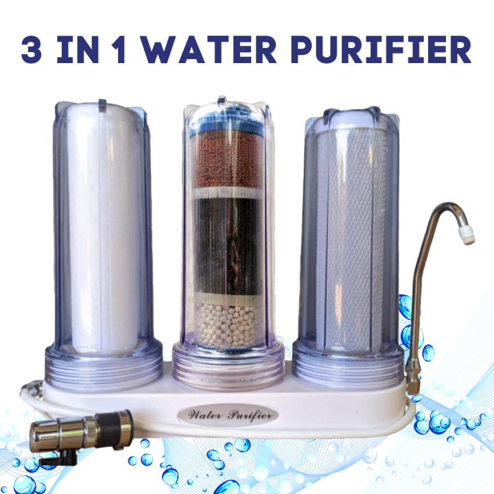 Global 3 in 1 Alkaline Water Purifier Set w/ FREE 1st Stage Sediment