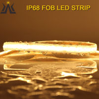 กันน้ำ LED ซังแถบ IP68ที่มีความยืดหยุ่นแถบแสง FOB LED เทป12โวลต์24โวลต์ RA90อบอุ่นวันเย็นสีขาวสีสำหรับกลางแจ้งตกแต่งแสง *