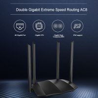 Tenda Router AC8 Gigabit รุ่น2.4GHz 5GHz WiFi WiFi 1167Mbps Wi-Fi Repeater 128MB DDR3สูง4เสาอากาศเครือข่าย Extender