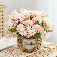Artificial Flower Potted  Arrangement For Home Weeing Party Decora Living Room and Dining Room Table Office Desk Hotal Table Decor - Plastic Bouquet in Vase
