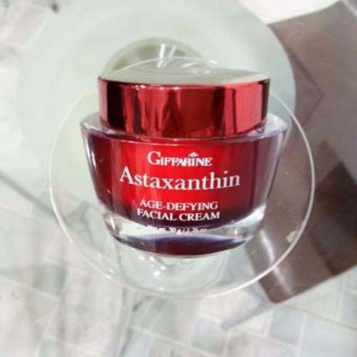 แอสตาแซนธิน-เอจ-ดีไฟอิ้ง-เฟเชียล-ครีม-giffarine-astaxanthin-ครีมบำรุงผิวสำหรับกลางคืน-สาหร่ายสีแดง