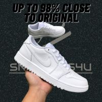 2023 original J 1 A J 1 low golf "triple White" casual low top sneakers