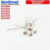 100PCS Photosensitive Resistance GL5506 GL5516 GL5528 GL5537 GL5539 GL5549 Optical Detection Switch Sensor DIP2 2-Pin WATTY Electronics