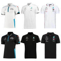 F1 ชุดแข่งแห้งเร็ว แขนสั้นคอปก polo เสื้อขี่จักรยานเสื้อดาวน์ฮิลล์เสื้อระบายอากาศ Peronas Rokit Honda Ducati