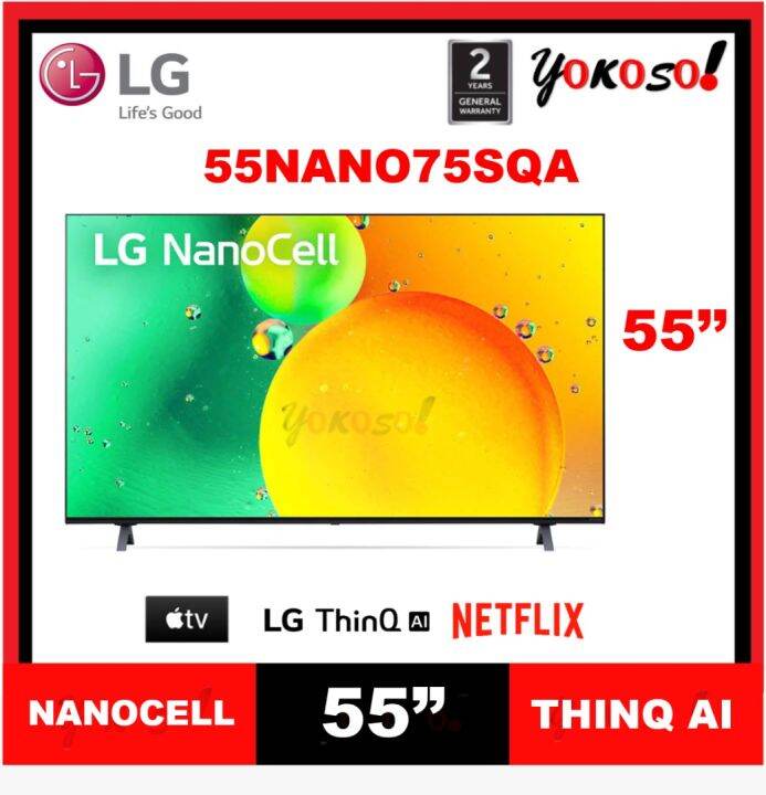 LG 55NANO75SQA 55'' 4K Smart NanoCell TV with AI ThinQ® | Lazada