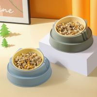 200ml 15 Degrees Tilted Stainless Steel Cat Bowl Non-slip Base Puppy Cats Drink Water Feeder Neck Protection Dish Pet Bowl