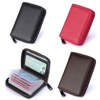 【CC】❧  20 Cards Holders  Business Credit Bus ID Card Holder Cover Coin Anti Demagnetization Wallets Organizer