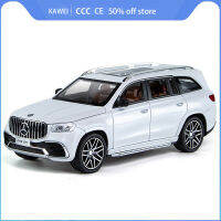 D Iecast 1:24อัลลอยรุ่นรถจำลอง -Benz GLS63 AMG ขนาดเล็กโลหะยานพาหนะของเล่นสำหรับเด็กเด็กเก็บของขวัญ