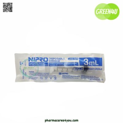 (แบ่งขาย 10 ชิ้น) Nipro Syringe 3 ml.