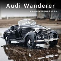 1:32 Rover W25K Audi รถคลาสสิกรุ่นเสียงและแสงดึงกลับจำลองรถของเล่นโบราณรถของเล่นเด็กของขวัญตกแต่ง