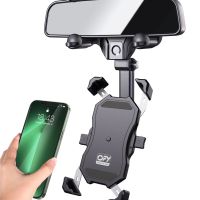 OFY 360 Rotatable and Retractable Car Phone Holder 2022 Upgraded Rearview Mirror Car Phone Holder For 4.7 6.8 Inch Smartphones