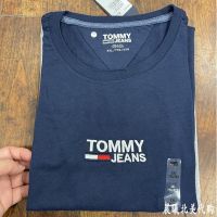 Original authentic purchasing Tommy hilfiger T-shirt short-sleeved mens bottoming shirt round neck pure cotton half-sleeved summer style