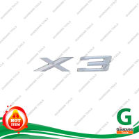 อักษรโลโก้สำหรับรถ BMW รุ่น X3 ของแท้ Emblem For BMW X3 Silver, ABS, Stickerตัวอักษรโลโก้สำหรับรถ BMW รุ่น X3 ของแท้ ทำจากวัสดุอย่างดี ส่งเร็วจากไทย