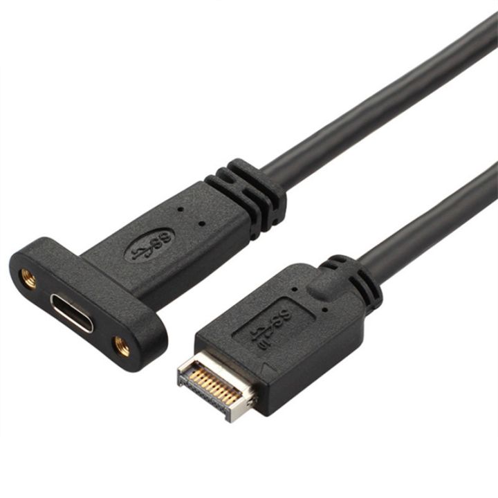 10gb-usb-3-1แผงด้านหน้า-header-type-e-ชายประเภท-c-หญิง-connector-เมนบอร์ดอะแดปเตอร์ขยายสำหรับ-w-pci-baf