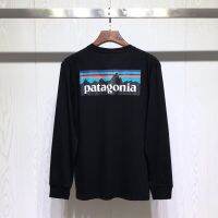 HOT ●8-18∋▩ PATAGONIA/Patagonia Outdoor Mountaineering Cotton Long Sleeves Daily Commute Simple Japanese Casual T-shirt.