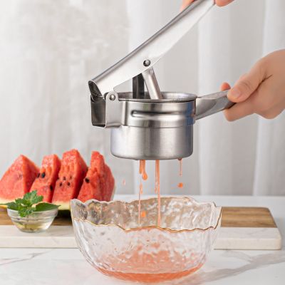 （HOT NEW） ManualSqueezerJuicer ครัวเรือนสแตนเลส Stee Potato Masher และ RicerJuicer Extractor Tool