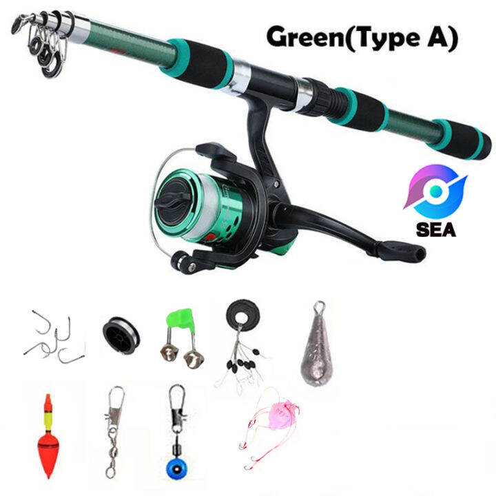 retcmall6-1-8m-เหยื่อตกปลา-rod-set-reel-สายตกปลาคุณภาพสูง-set